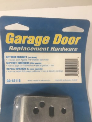 Prime-Line Products GD 52116 Bottom Lifting Bracket with Fasteners