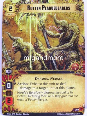Warhammer 40000 Conquest LCG - Rotten Plaguebearer  #059 - Gift of the Ethereals
