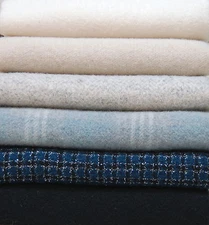 HAND DYED RUG HOOKING WOOL Mill-Dyed ~ "FROSTY the SNOW-GUY" (6-pc Combo)