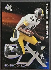 2000 Fleer E-X Generation E-X #2GX Plaxico Burress Rookie RC Pittsburgh Steelers