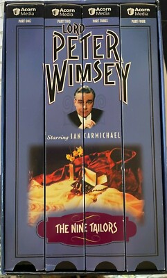 Lord Peter Wimsey—The Nine Tailors (VHS, 4-Tape Set) Rare 1974 BBC
