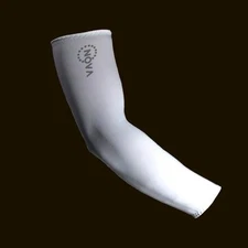 New Nova Cool-Dry Sun Protective Golf Arm Sleeves, White, SPF 50+ UV