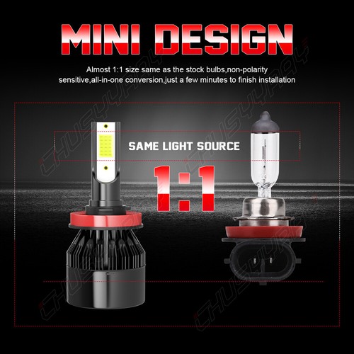 For Nissan Altima 2008-2013 S Coupe 2-Door LED Headlight bulbs Fog light Combo - Picture 5 of 12