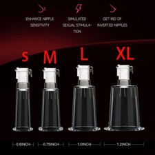 Vacuum Cylinders Pump for Nipples Enlarger Enhancer Bigger Acrylic-Cylinders 2PC