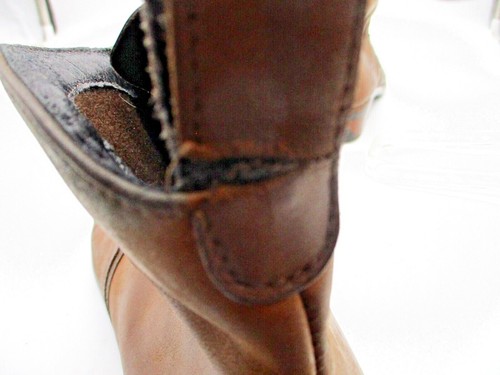 NAOT Brown Leather Side Zipper Ankle Boots Boots Women's Size EU 39 - Picture 7 of 9