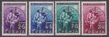 Serbia, Serbien, German occupation, 1942, For the Poor Mother & Children cpl set