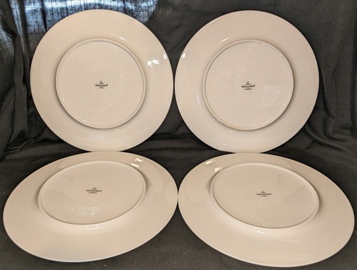 Juego de 4 platos de cena Villery & Boch Tipo Viva 12" - 2 bordes azules y 2 cuadros difíciles de encontrar - Imagen 5 de 6