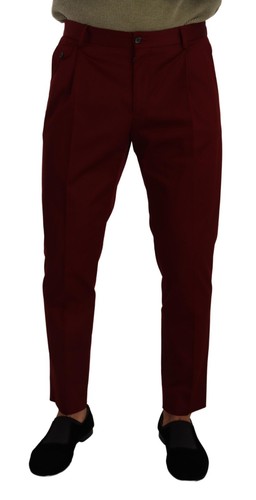 Pantalon Skinny Dolce & Gabbana Bordeaux Laine - Taille 34 / IT48 - Neuf Avec étiquettes