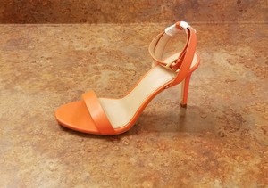 orange ankle strap sandals