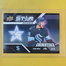 SHANE WRIGHT 2022-23 Upper Deck Credentials 1st. Star of the Night #1SR1  Kraken