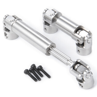 2X Edelstahl Drive Shafts für Traxxas 1/18 TRX4M RC Crawler Car Upgrades