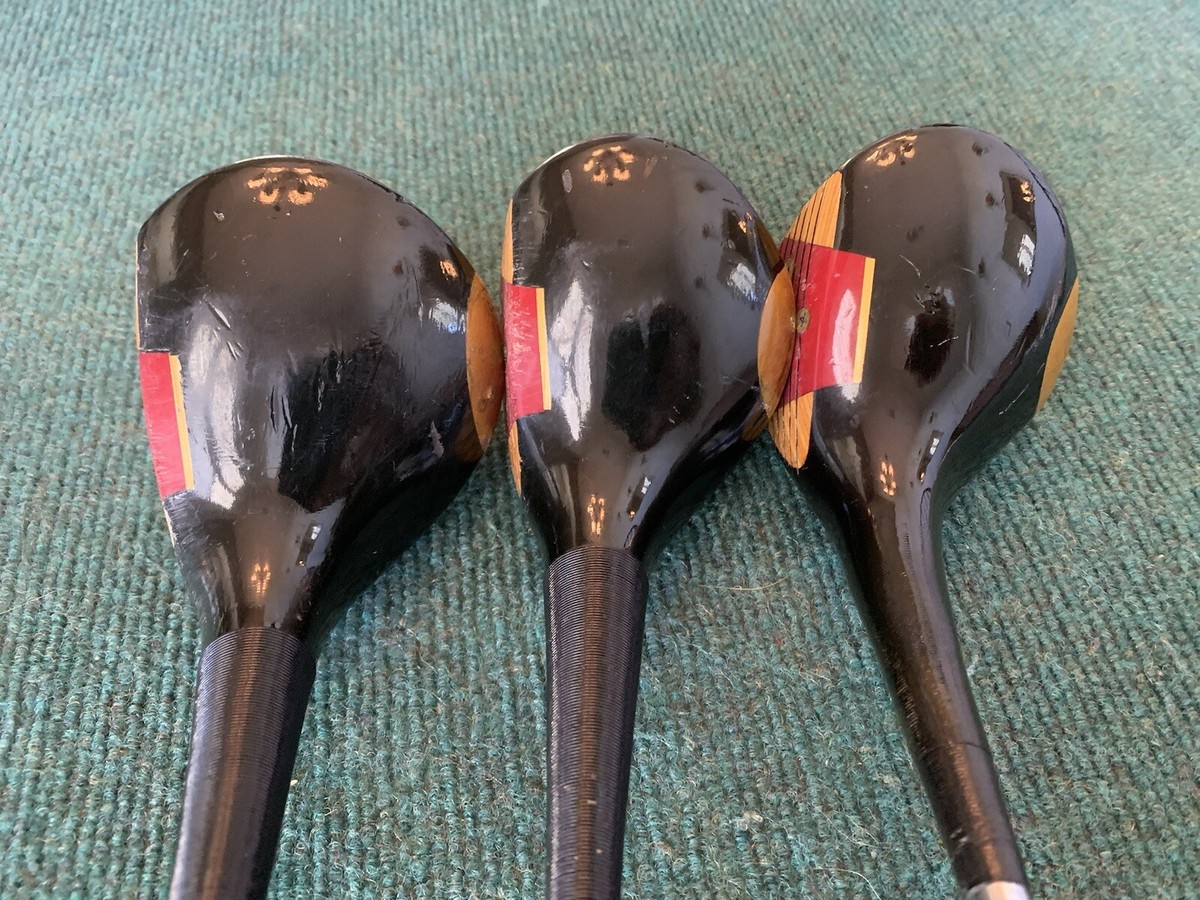 1983 WILSON STAFF 11 TOUR BLOCK Wood Set - RH, 1/3/4, TT DYNAMIC w