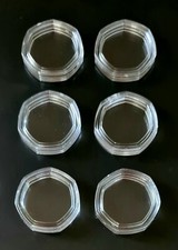 6 x 50p AIRTIGHT CAPSULES PERFECT FIT FOR 50p COINS 