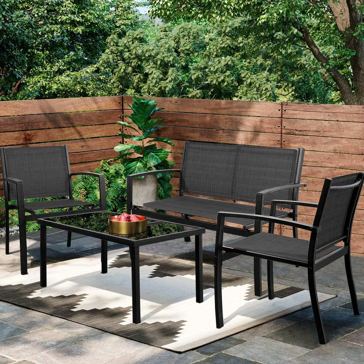 Black conversation cheap patio sets
