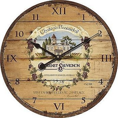 Extra, extra große Retro Shabby Chic Wanduhr. 58 cm Durchmesser (22'' +) 8125