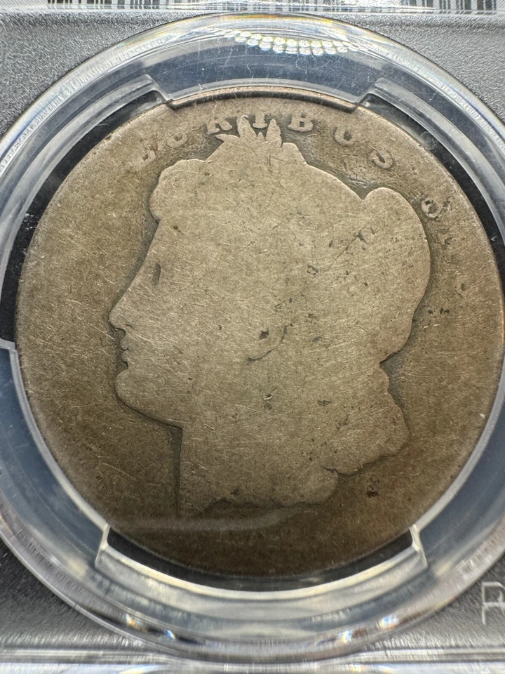 1888 O Morgan $1 graduación profesional PO01 Lowball raro pobre 1 escasa baja población Nueva Orleans Foto 2 de 4