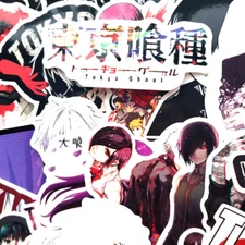 50pcs Tokyo Ghoul Kaneki Ken Vinyl Stickers Decals for Skateboard/Luggage/Laptop