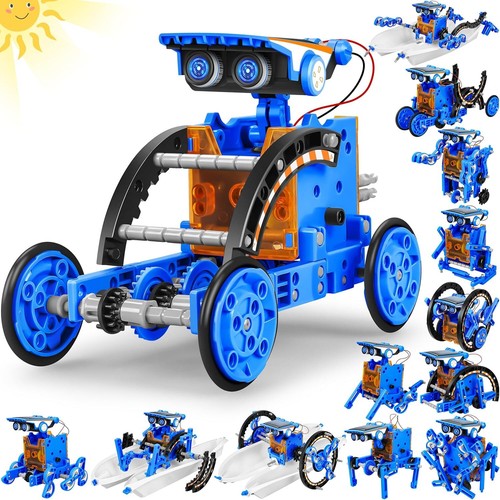 STEM 13-in-1 Education Solar Power Robots Toys for Boys Age 8-12, Educational To