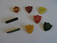 VINTAGE ENAMEL SCHOOL BADGES