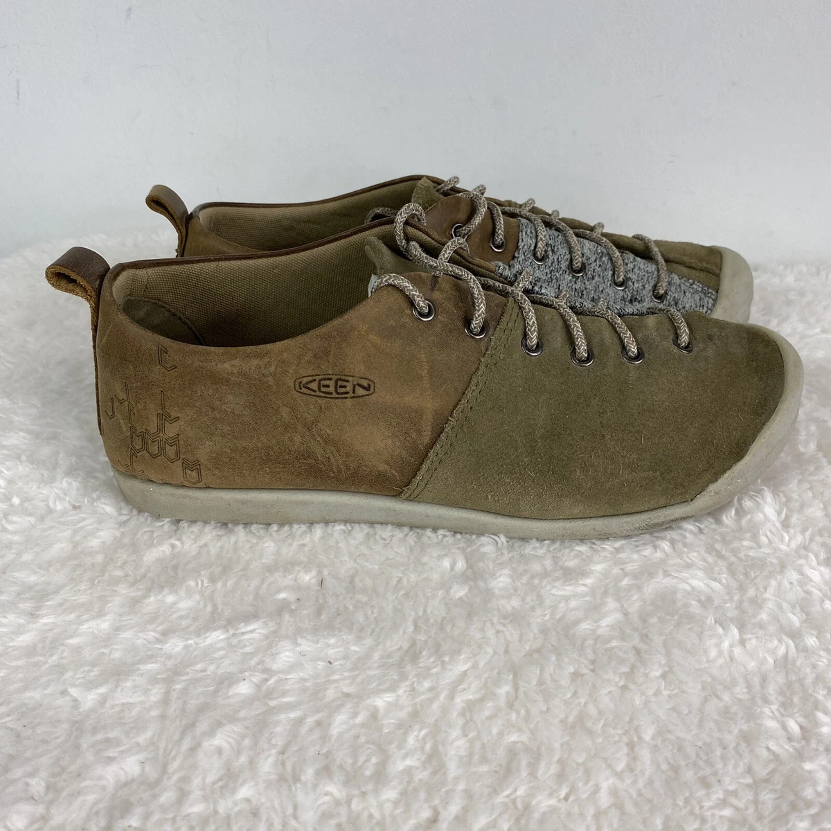 Keen Womens Lower East Side Sneakers Hiking Shoes Gothic Olive Lace Up Sz 7