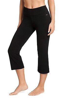 Jockey Women's Activewear Slim Capri Flare Pant Deep Black Size Small ...