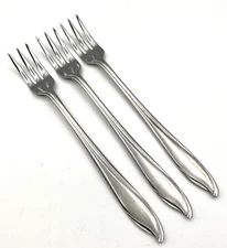 (3) Arturo Co. Japan Appetizer Oyster Forks 6 1/8" Stainless Silverware Flatware