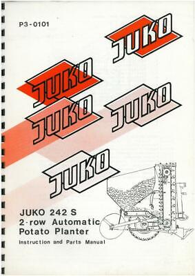Juko 242S 2 fila automática de patatas Sembradora manual del operador con lista de piezas 