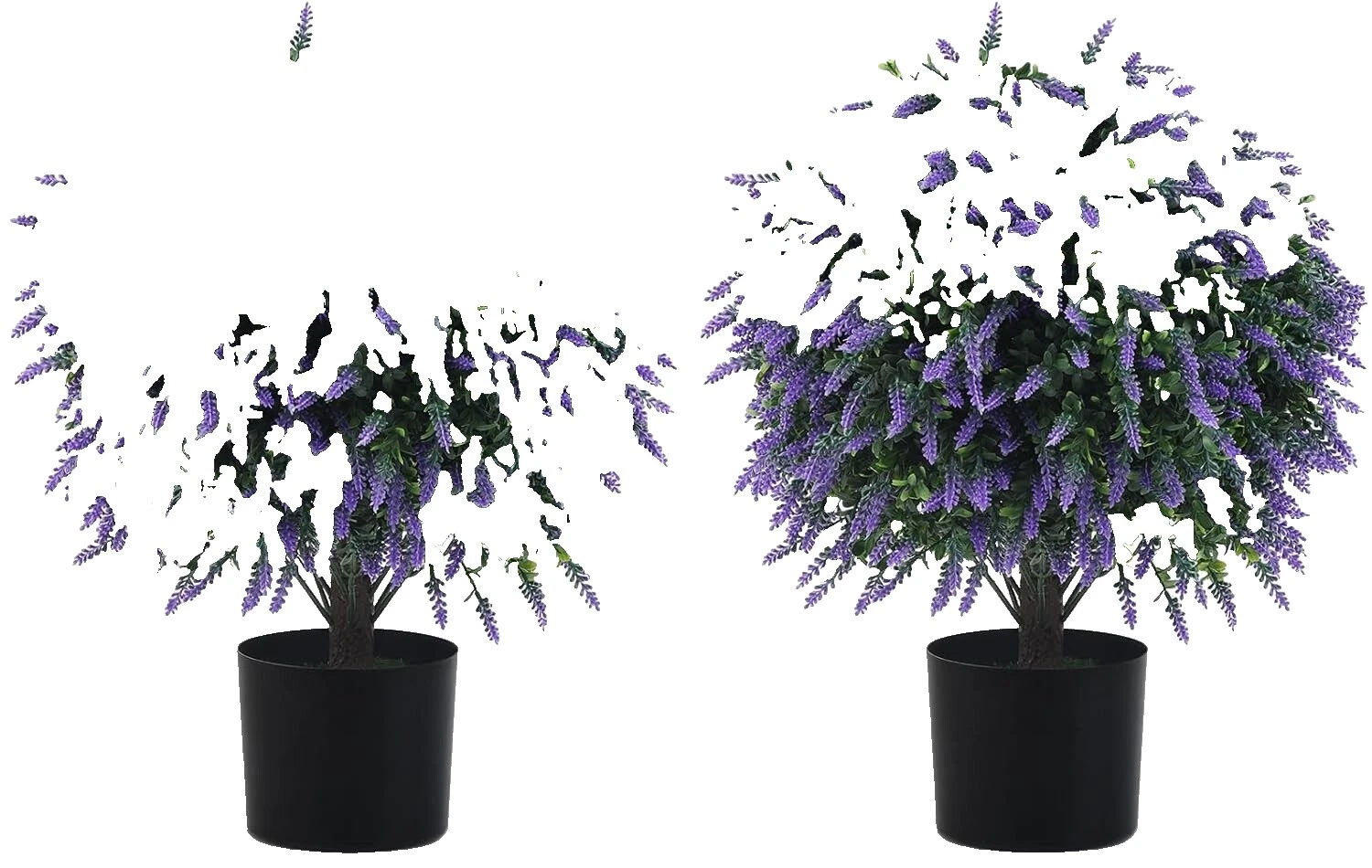 Lavanda Decoración Floral Adorno de plástico