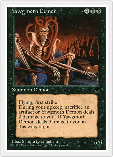 YAWGMOTH DEMON mtg NM Chronicles 1 Rare | eBay