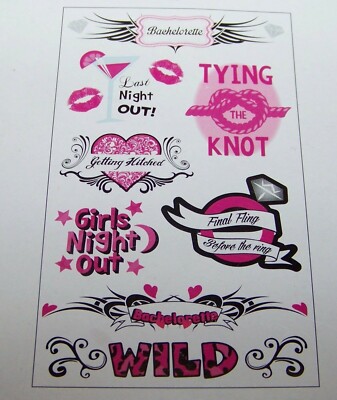 8 Large Bachelorette Party Tattoos, Getting Hitched Final Fling Before the Ring