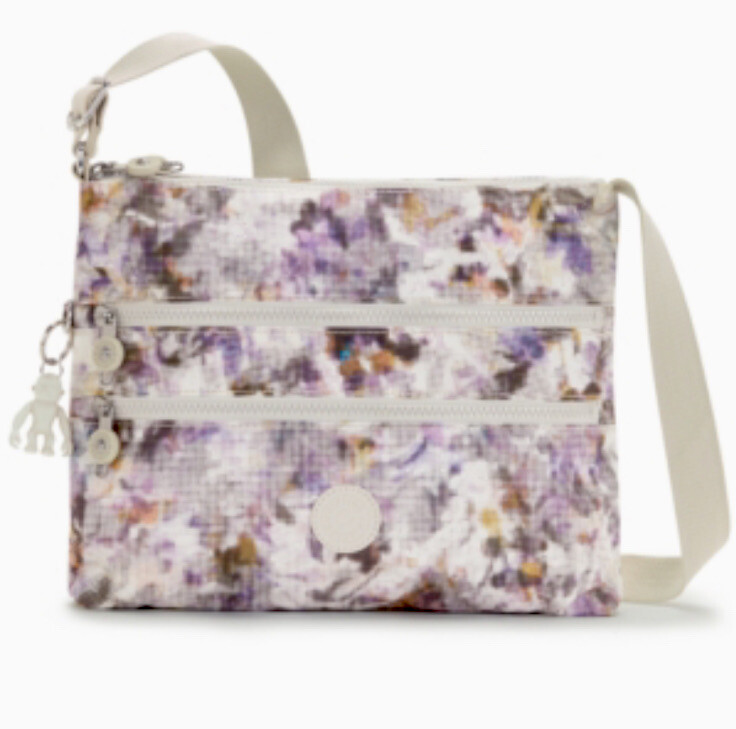 NWT KIPLING HB6141 ALVAR DIGI PIXEL PRINT NYLON CROSSBODY Handbag