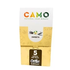 Camo Self Rolling Natural Tea Leaf Wraps - Sweets (25packs) (125 wraps)