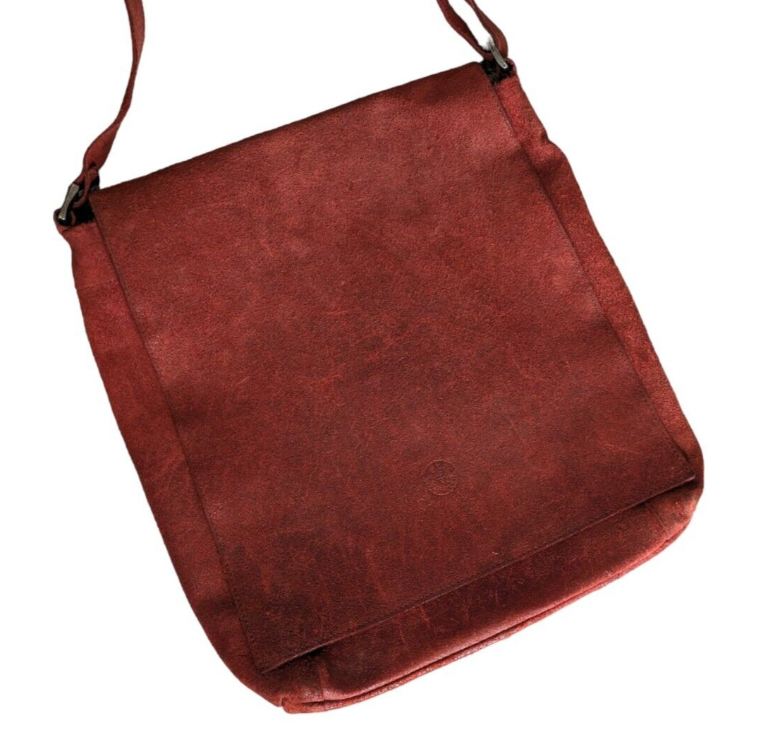 Holden Leathergoods Ireland Burgundy Red Suede Leather Handcrafted