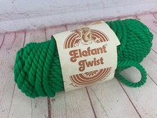 VTG 60s 70s Macrame Yarn Elefant Herculon Twist Green