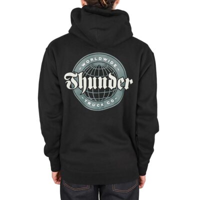 Thunder Worldwide Zip Hoodie - Schwarz/Grau/Grün