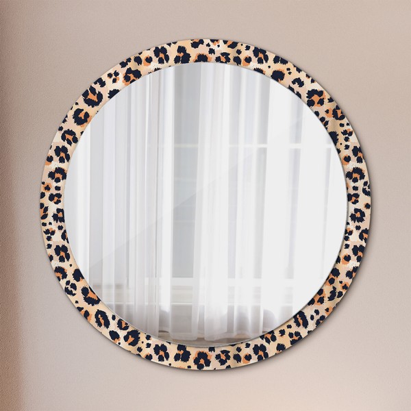 Wandspiegel Mit Farbigem Rahmen Badezimmer Und Wohnzimmer Wild Muster-image