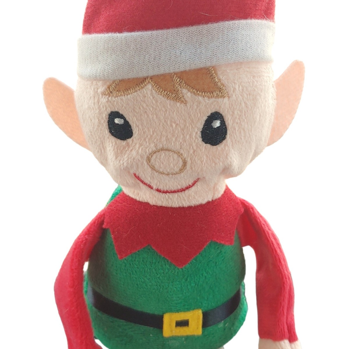 Christmas Elf Plush Stuffed Shelf Sitter Toy Red Green White UK