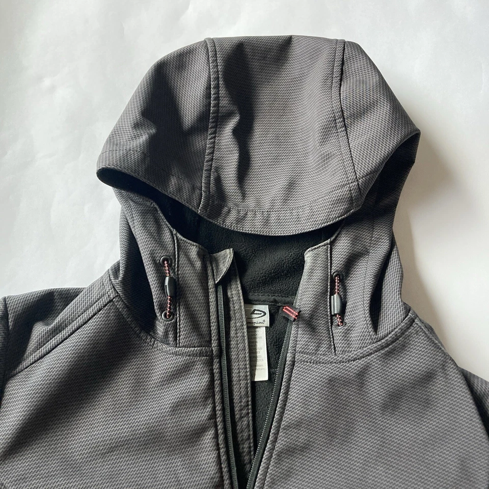 Champion женщин с капюшоном куртки пальто VentureDry дождя пальто изолированный маленький серый - Изображение 3 из 4