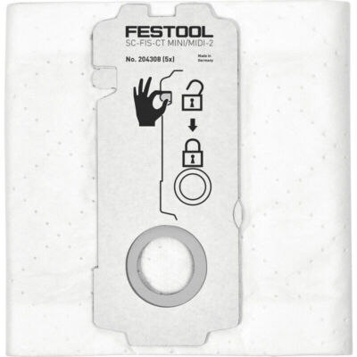 Festool SELFCLEAN Filtersack SC-FIS-CT MINI/MIDI-2/5/CT15 - 204308 5er Pack
