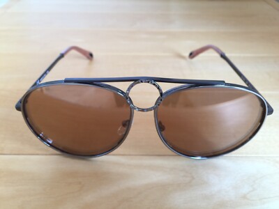 CHLOE Womens NWOT CE144S 028 Nickel Frame Brown Mirror Lens  display picture 3