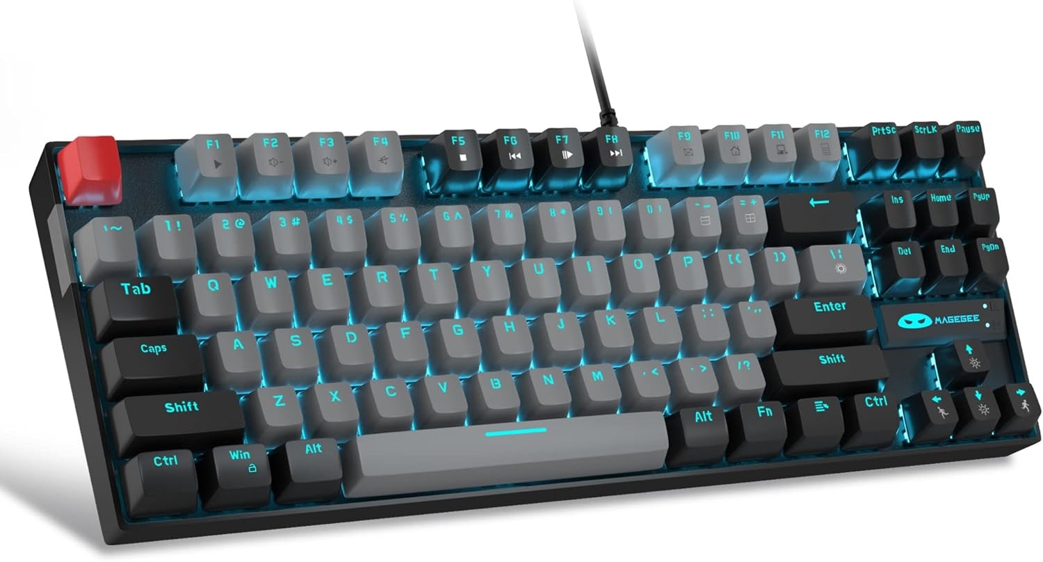 Mechanical Gaming Keyboard TKL Wired Blue Switch