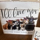 Set Of 2 Rustic Cow Decorative Signs — photo 3