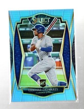 2021 Panini Select #182 Edward Olivares Carolina Blue Prizm #/35