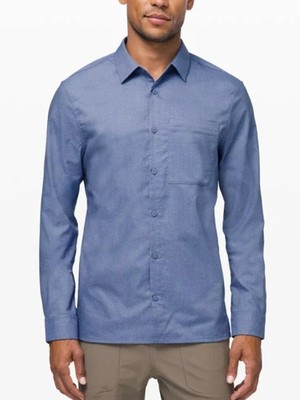 Lululemon Men's Mason's Peak Flannel Long Sleeve Button Down Shirt - XXL