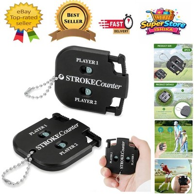 Kompakte Golf Clicker Zähler - 2er Pack, batterielose tragbare Score Tracker