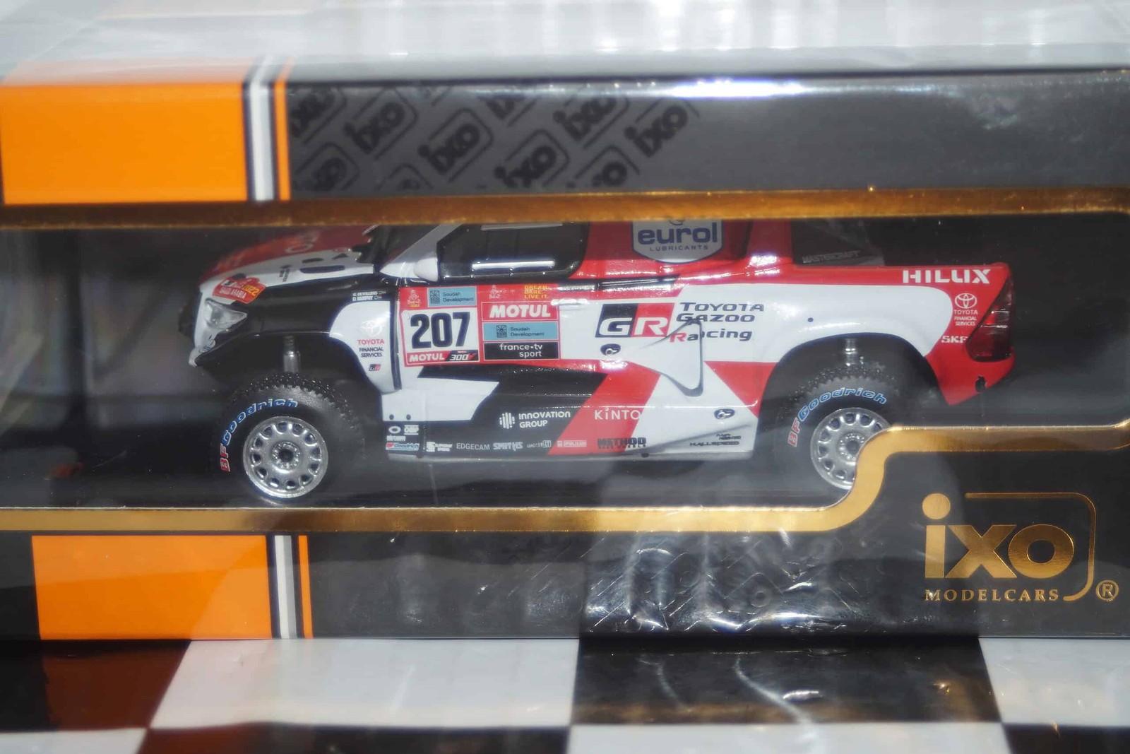 IXO Toyota GR DKR Hilux EVO Rally Dakar #207 2022 1:43 RAM987A.22
