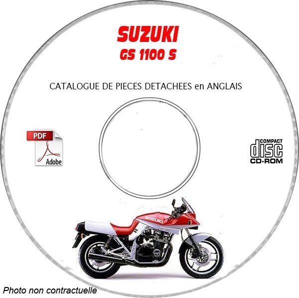 Suzuki GS 1100S catalogue pièces moto revue technique CD-ROM et DVD-ROM en anglais
