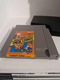 Donkey Kong Classics (NES, Nintendo) &ndash; Authentic Cartridge + Sleeve &ndash; Tested