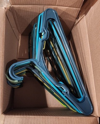 24 Plus Shades Of Green Plastic Tubular Clothes Hangers