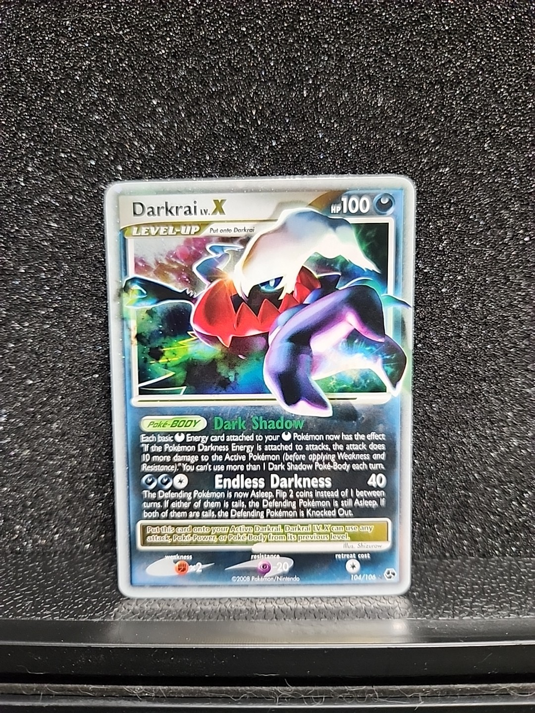 Pokemon TCG Darkrai LV.X Holo Card 104/106 Great Encounters Series LP